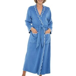 Heidi Carey Blue French Terry Robe - Size M
